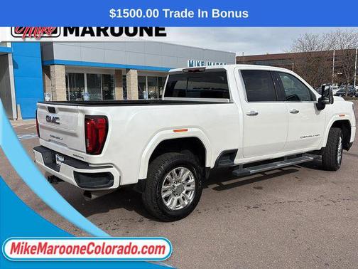 White Frost Tricoat 2023 GMC Sierra 3500 Denali
