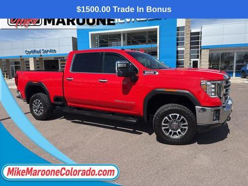 Cardinal Red 2021 GMC Sierra 3500 SLT
