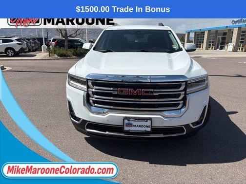 Summit White 2021 GMC Acadia AWD SLT