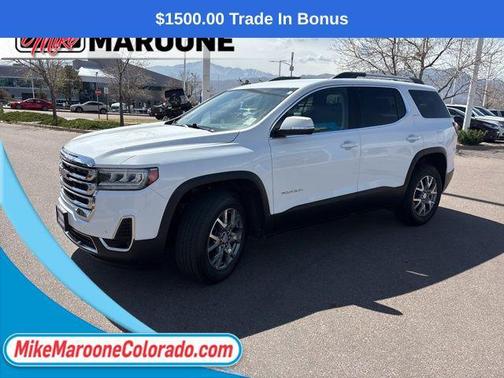 Summit White 2021 GMC Acadia AWD SLT