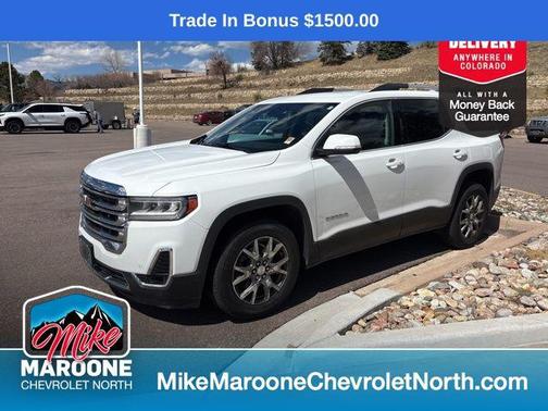 Summit White 2021 GMC Acadia AWD SLT