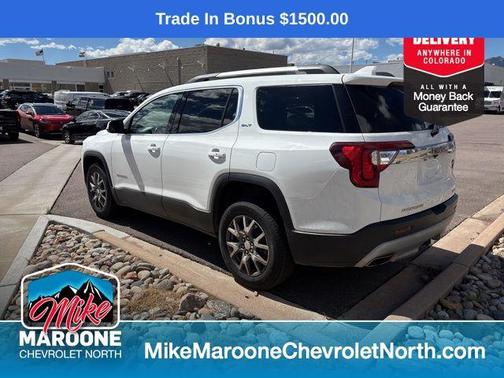 Summit White 2021 GMC Acadia AWD SLT