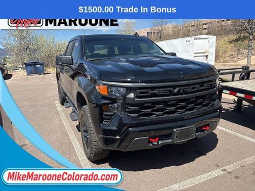 Black 2024 Chevrolet Silverado 1500 Custom Trail Boss