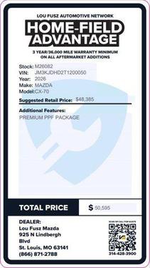 2026 Mazda CX-70 3.3 Turbo Premium