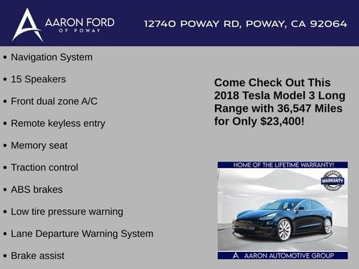 2018 Tesla Model 3 Long Range