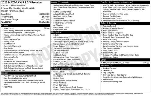 2023 Mazda CX-5 2.5 S Premium