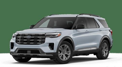 Space White Metallic 2026 Ford Explorer Active