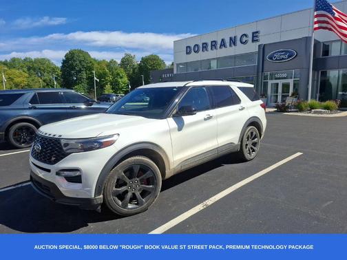 Star White Metallic Tri-Coat 2020 Ford Explorer ST