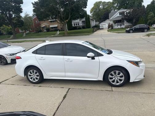 White 2021 Toyota Corolla LE