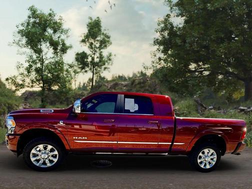 Delmonico Red Pearlcoat 2023 RAM 2500 Limited Mega Cab 4x4 6'4' Box