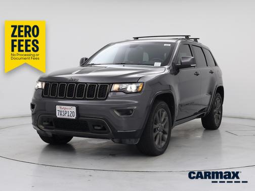 Gray 2016 Jeep Grand Cherokee 75TH Anniversary Edition