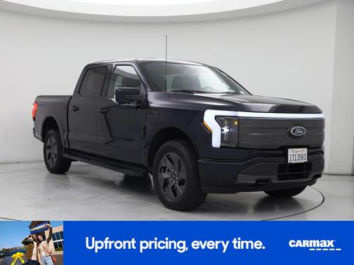 Blue 2022 Ford F-150 Lightning Lariat