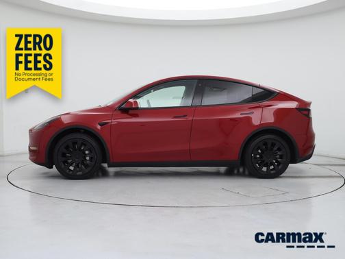 Red 2023 Tesla Model Y Long Range