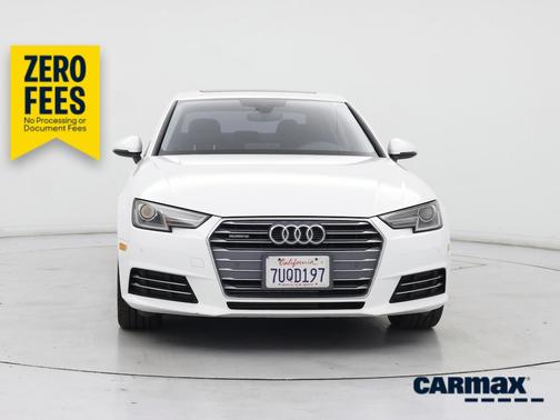 White 2017 Audi A4 Premium