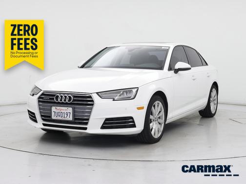 White 2017 Audi A4 Premium