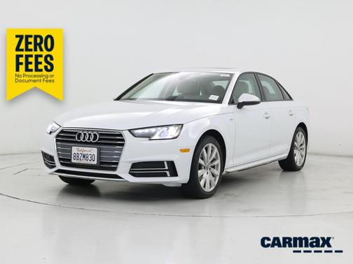 White 2018 Audi A4 Premium