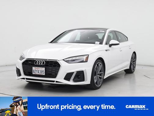 White 2022 Audi A5 Sportback S-Line Premium Plus