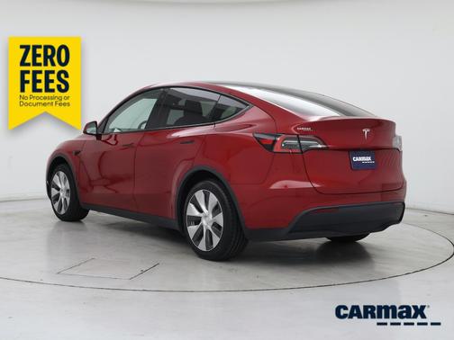Red 2021 Tesla Model Y Standard Range