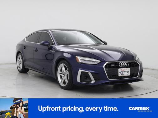 Blue 2021 Audi A5 Sportback S-Line Premium