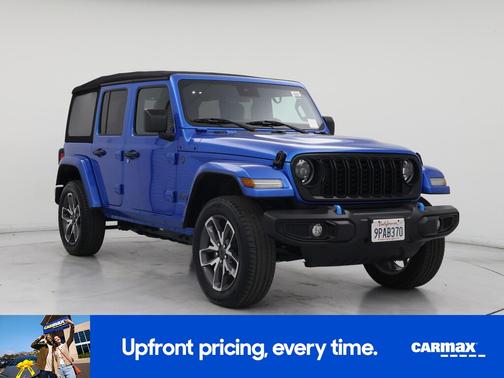 Blue 2024 Jeep Wrangler 4xe Sport S