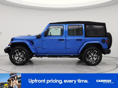 Blue 2024 Jeep Wrangler 4xe Sport S