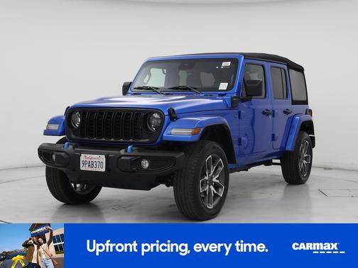 Blue 2024 Jeep Wrangler 4xe Sport S