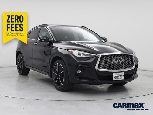 Black 2022 INFINITI QX55 Luxe