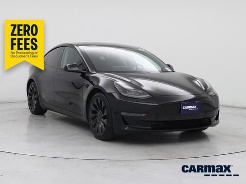 Black 2021 Tesla Model 3 Performance