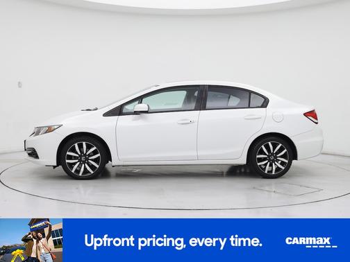 White 2015 Honda Civic EX-L