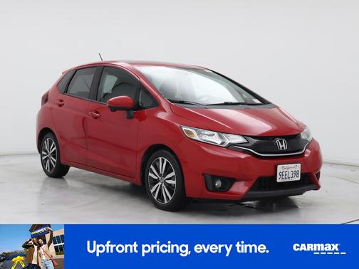 Red 2015 Honda Fit EX
