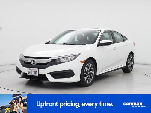 White 2018 Honda Civic EX