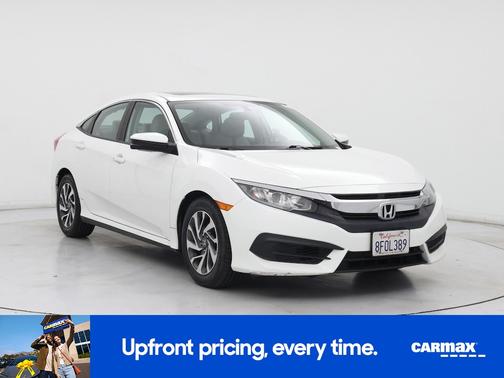 White 2018 Honda Civic EX