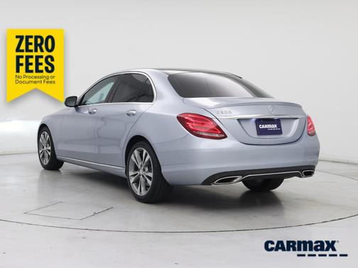 Blue 2015 Mercedes-Benz C-Class