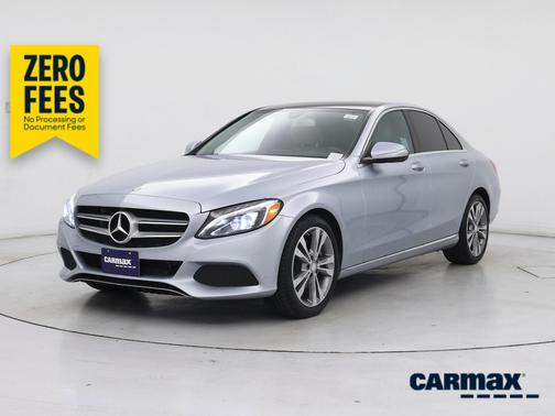 Blue 2015 Mercedes-Benz C-Class
