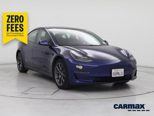 Blue 2021 Tesla Model 3 Standard Range Plus