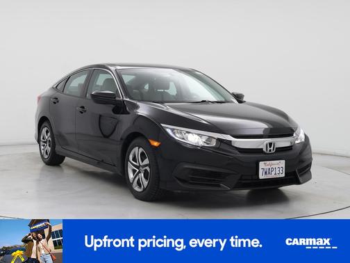 Black 2016 Honda Civic LX