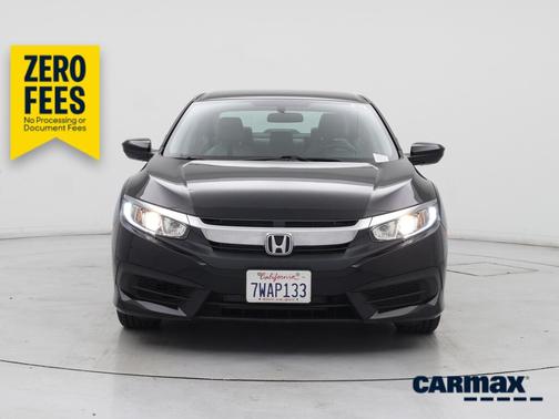 Black 2016 Honda Civic LX