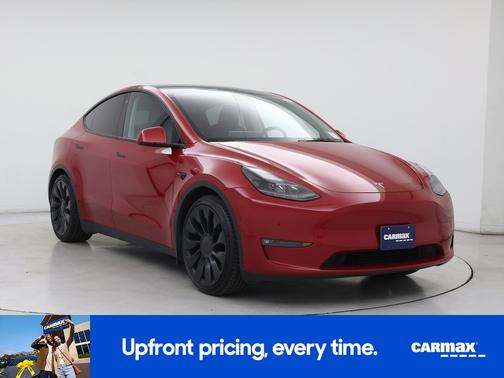 Red 2022 Tesla Model Y Performance