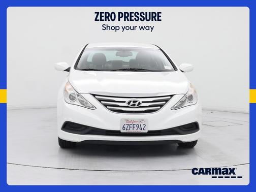 White 2014 Hyundai SONATA GLS