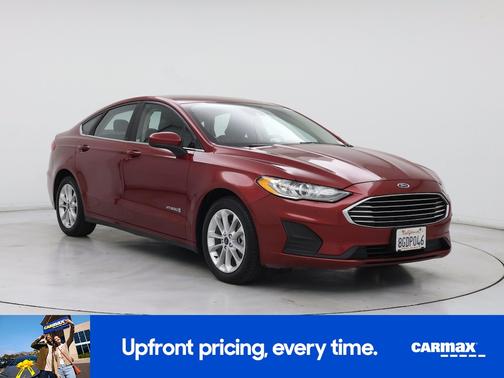 Red 2019 Ford Fusion Hybrid SE
