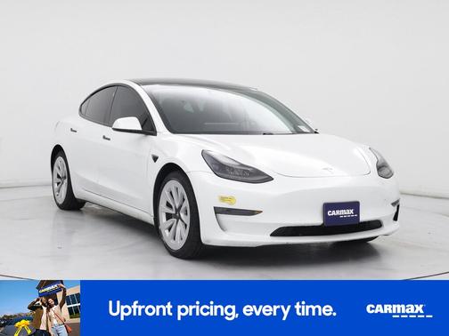 White 2021 Tesla Model 3 Long Range