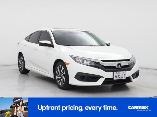 White 2017 Honda Civic EX