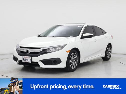 White 2017 Honda Civic EX