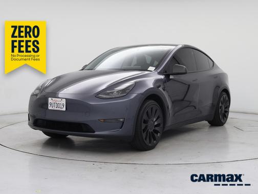 Blue 2022 Tesla Model Y Performance
