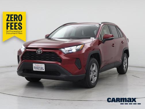 Red 2025 Toyota RAV4 Hybrid XLE