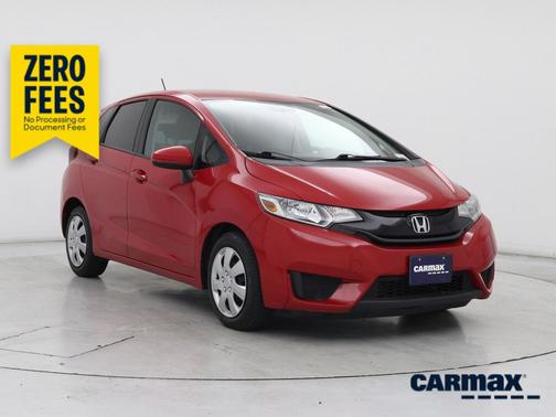 Red 2015 Honda Fit LX