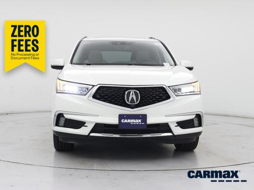 White 2018 Acura MDX Advance
