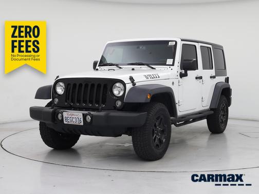 White 2018 Jeep Wrangler Unlimited Willys Wheeler