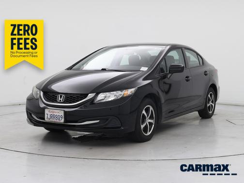 Black 2015 Honda Civic SE