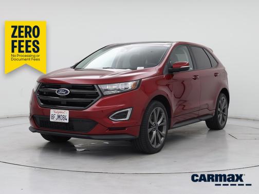 Red 2018 Ford Edge Sport